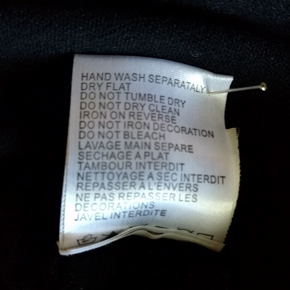 French designer Leo Guy black & white sweater - Picture 5 of 5